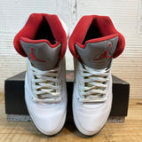 Air Jordan 5 Fire Red Silver Tongue (2020) Sz 10.5