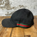 Gucci Black Monogram Hat Sz XL