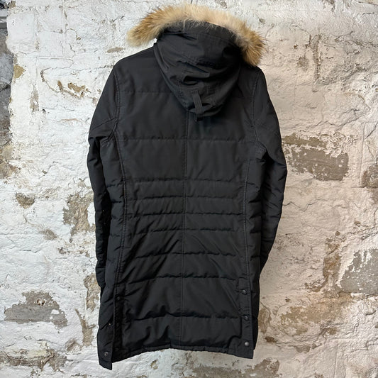 Canada Goose Lorette Parka Jacket Black Sz L (Womens)