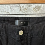 Amiri Cargo Kick Flare Black Denim Sz 34