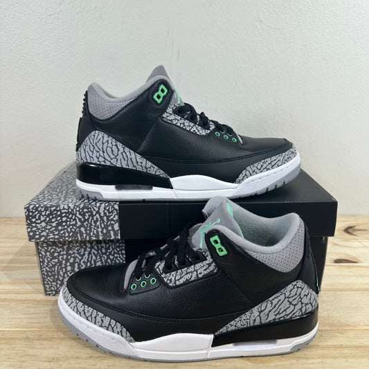 Air Jordan 3 Retro Green Glow Sz 7