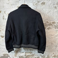 Amiri White Bones Black Varsity Jacket Sz XL (Womens)