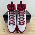 Air Jordan 9 Retro White Gym Red Sz 13