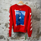 Off White Mona Lisa Red Crewneck Sz XS