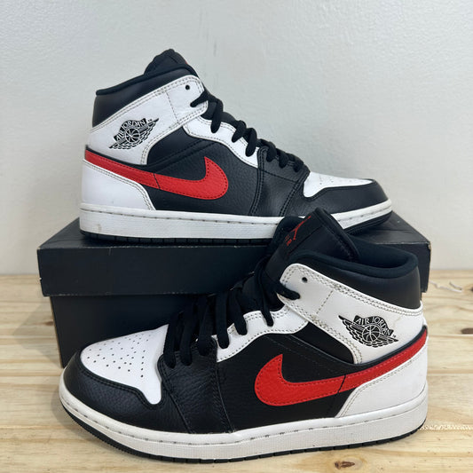 Air Jordan 1 Mid Chile Red White Sz 8