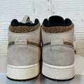 Air Jordan 1 Mid SE GS Brown Elephant Sz 7Y