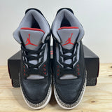 Air Jordan 3 Retro Black Cement (2018) Sz 10