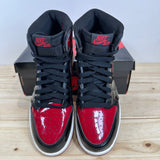 Air Jordan 1 Patent Bred Sz 7Y