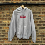 Supreme Inside Out Box Logo Grey Red Hoodie Sz M