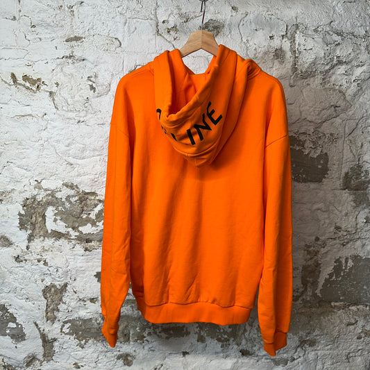 Celine Black Hood Spell Hoodie Orange Sz L