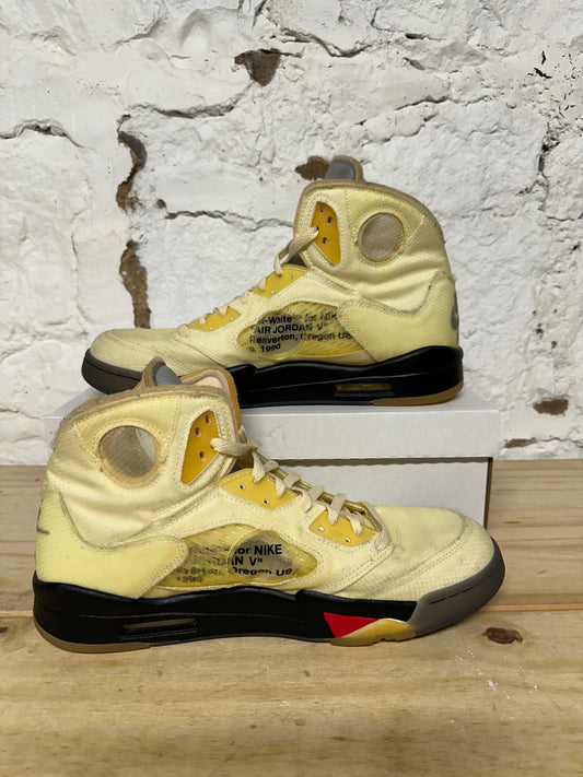 Air Jordan 5 Off White Sail Sz 13