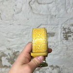 Gucci Yellow Vernis Belt (80/32)