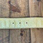 Gucci Yellow Vernis Belt (80/32)