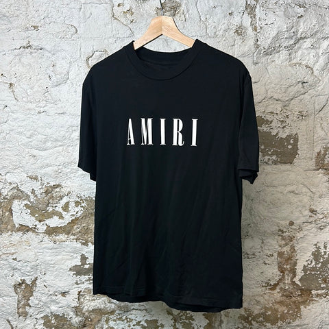 Amiri White Spellout T-shirt Black Sz S