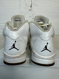 Air Jordan 5 White Metallic Sz 10