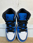 Air Jordan 1 Mid White Signal Blue Sz 5Y