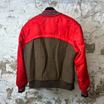 Burberry Red Tweed Varsity Jacket Sz M (48)