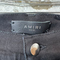 Amiri Knee Rip Black Denim Jeans Sz 36