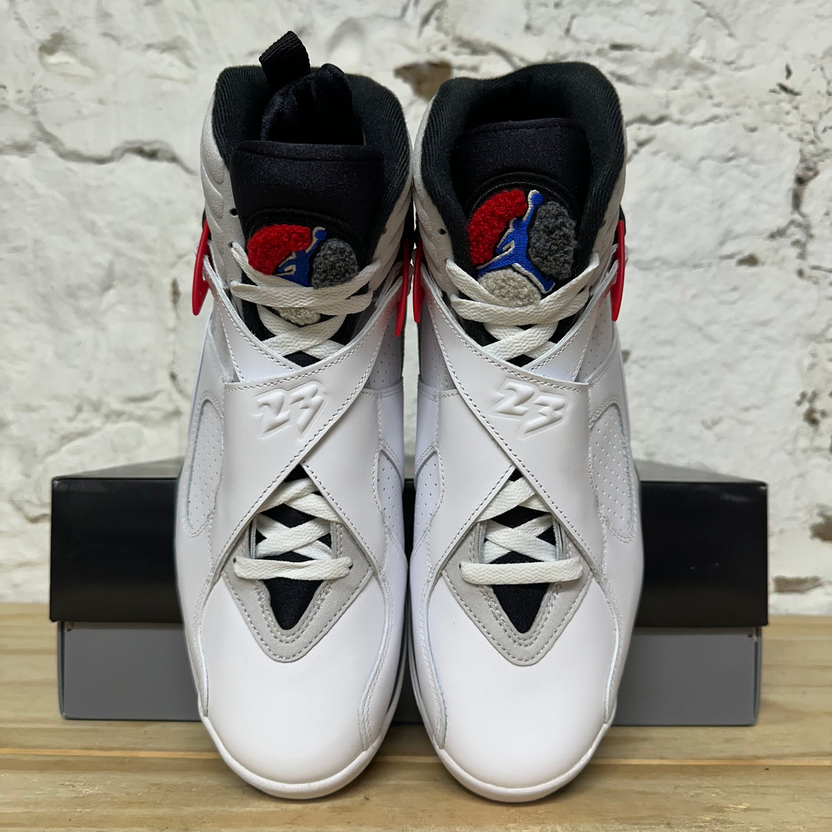 Air Jordan 8 White True Red Sz 10 DS