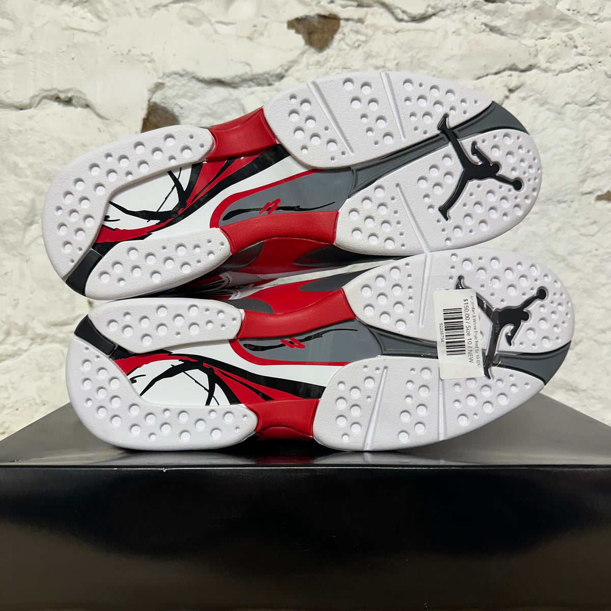 Air Jordan 8 White True Red Sz 10 DS