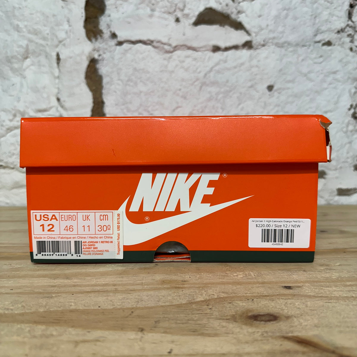 Air Jordan 1 High Gatorade Orange Peel Sz 12 DS