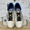 Air Jordan 1 Low Fragment x Travis Scott Sail Military Blue Sz 10.5