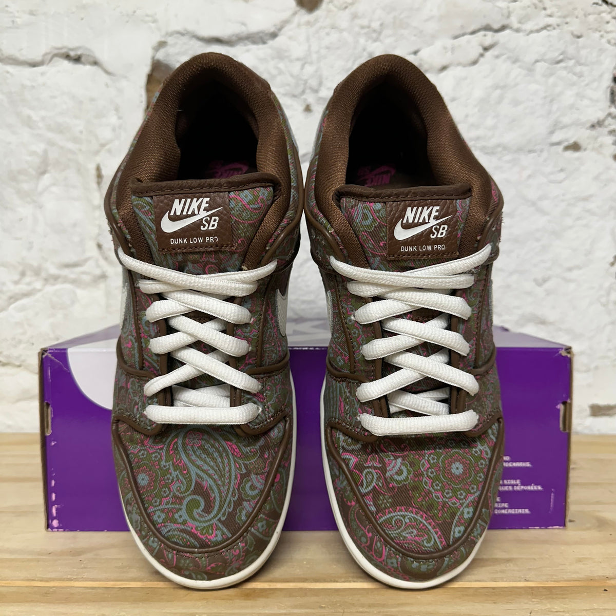 Nike SB Dunk Low Paisley Brown Sz 9.5