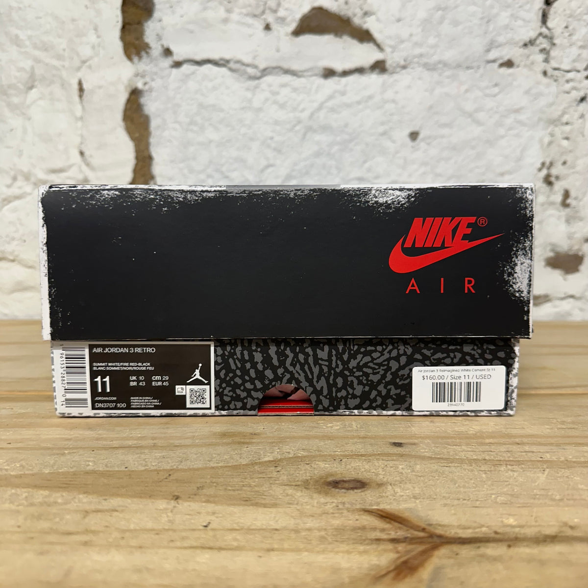 Air Jordan 3 White Cement Reimagined Sz 11