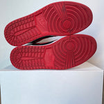 Air Jordan 1 Mid Fire Red Cement Sz 11