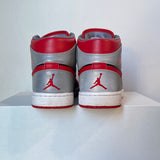 Air Jordan 1 Mid Fire Red Cement Sz 11