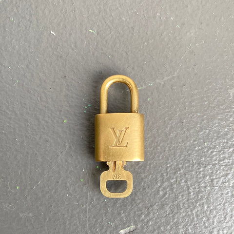 LV Brass Lock and Key